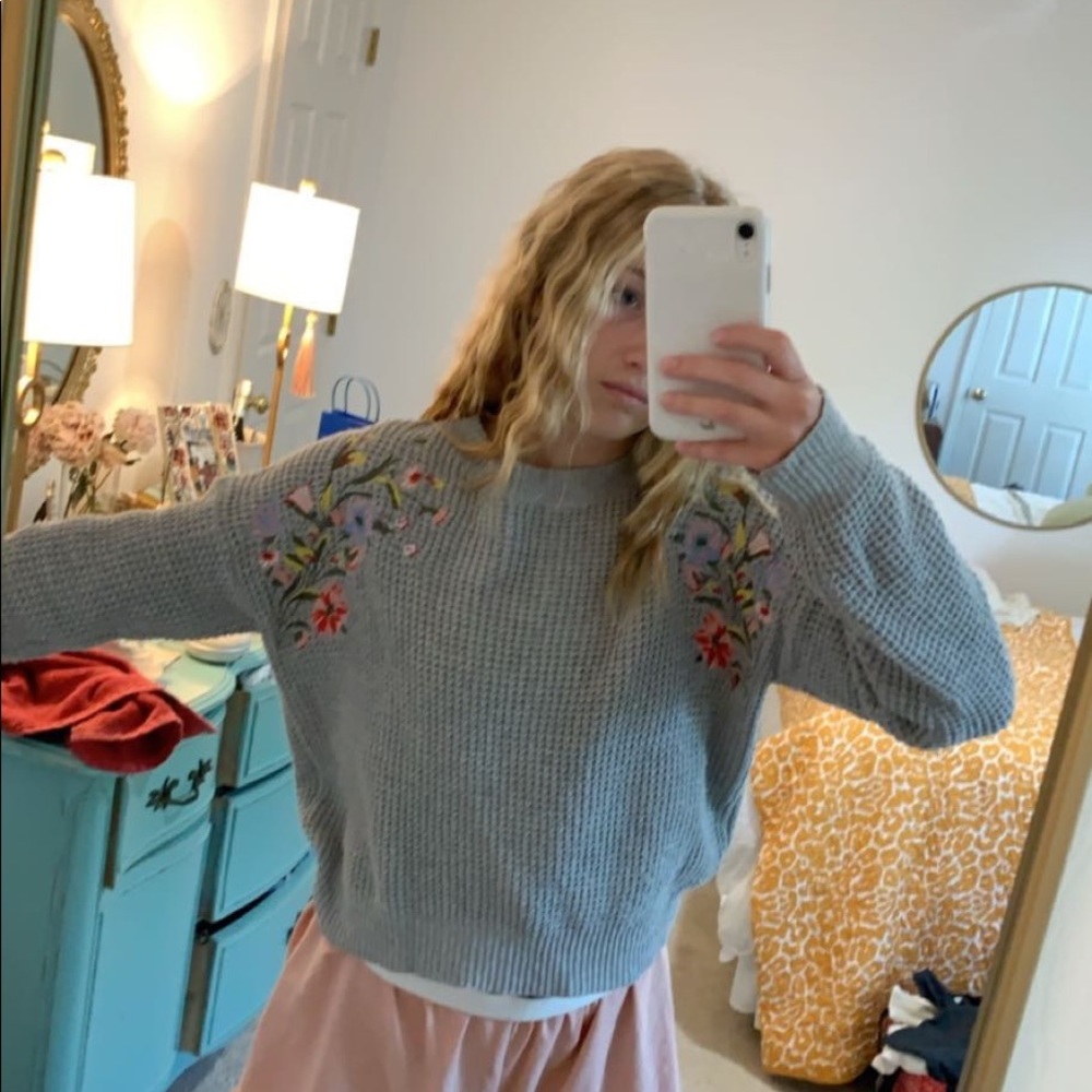 Embroidered sweater